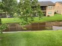 Scenic backyard view overlooking lush green space and peaceful canal at 9926 Turf Way # 8, Orlando, FL 32837