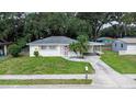 Charming single-story home with a well-maintained lawn and a palm tree in the front yard at 1244 Woodland Ave, Lakeland, FL 33801