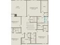 Floor plan showcasing the second floor, featuring a loft, four bedrooms, three bathrooms, and laundry room at 3118 Norcott Dr, Davenport, FL 33837