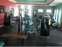 Well-equipped gym with weight machines, treadmills, and free weights at 15708 Orange Harvest Loop, Winter Garden, FL 34787