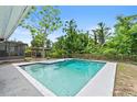 Beautiful in-ground swimming pool surrounded by lush landscaping and complemented by an outdoor pergola at 3054 Bluebrook Dr, Winter Park, FL 32792