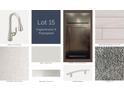 Selection of new home finishings including Arbor Brushed faucet, North Point Espresso cabinets, and Blanco Maple countertop at 2631 Great Heron Ave, St Cloud, FL 34773