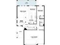 Layout of the home's first floor with kitchen, breakfast nook, Gathering room, and a three-car garage at 2649 Great Heron Ave, St Cloud, FL 34773