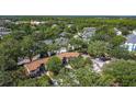 Aerial view of a townhouse community surrounded by lush greenery and mature trees at 1748 Foxhall Cir # 1748, Kissimmee, FL 34741