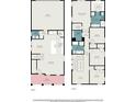 Detailed floorplan showcasing the layout of both floors, including room dimensions and locations of key areas at 1997 Standing Rock Cir, Oakland, FL 34787