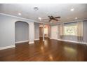 Spacious living room with hardwood floors and lots of natural light at 1502 E Gore St, Orlando, FL 32806