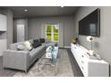 Cozy living room with large sectional sofa, area rug, modern furniture, and natural light at 4533 Cross Prairie Pkwy, St Cloud, FL 34772