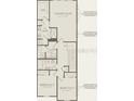 Detailed floor plan displays an owner's suite, laundry, two bedrooms and a bath on the second floor at 10148 Hadley St, Orlando, FL 32829