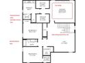 Second floor plan featuring a main bedroom suite, three bedrooms, two bathrooms, a laundry, walk in closets, and loft at 2715 Arbor Dune Ave, Apopka, FL 32712