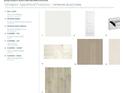 Designer interior selections showcase wall paint, interior doors and handles, and flooring options at 2715 Arbor Dune Ave, Apopka, FL 32712