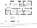 Detailed floor plan of the home with labeled rooms, dimensions, and layout at 3118 Walnut St, Winter Haven, FL 33881