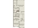 Second floor plan with bedrooms, bathrooms, and laundry room at 4564 Maple Waltz Aly, Clermont, FL 34714