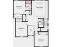 Detailed second-floor blueprint showcasing the arrangement of the bedrooms and game room at 12904 Harvest Rain Ave, Winter Garden, FL 34787