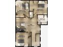 Second floor layout showing a loft area, three bedrooms, and a shared bathroom at 13518 Maria Lavin Circle Rd, Orlando, FL 32828