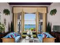 Inviting living room with large windows offering a scenic waterfront view at 9724 Chestnut Ridge Dr, Windermere, FL 34786