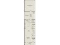 Detailed floor plan showcasing the layout of the first floor, including the kitchen, gathering room and garage at 10154 Hadley St, Orlando, FL 32829