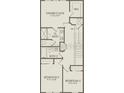 Detailed floor plan showcasing the layout of the second floor with bedrooms and owner's suite at 10154 Hadley St, Orlando, FL 32829
