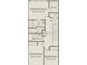 Second floor plan exhibiting bedrooms and Primary bathroom with walk in closet at 10160 Hadley St, Orlando, FL 32829