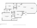 Detailed floorplan displaying the layout of the home, including bedrooms, bathrooms, kitchen, and living spaces with dimensions at 2020 Royal Bay Blvd # 91, Kissimmee, FL 34746