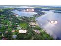 Overhead shot of property near Lake Butler and downtown Windermere, showcasing the surrounding community at 3443 Wild Myrtle Ct, Windermere, FL 34786