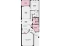 First floor plan featuring kitchen, dining, great room, primary suite, study, lanai and two car garage at 5684 Gingham Dr, Kissimmee, FL 34758