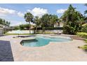 Inviting freeform pool area, surrounded by lush landscaping and serene privacy at 1327 Bridgeport Dr, Winter Park, FL 32789