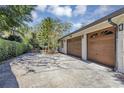 Spacious two car garage with two separate doors and large driveway at 612 Golden Dawn, Apopka, FL 32712