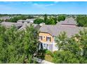 Upper-level view of an inviting home showcasing its architectural details and landscaped surroundings at 7508 Bentonshire Ave, Windermere, FL 34786