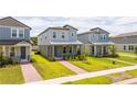 Charming two-story home with a landscaped front yard and inviting walkway at 12259 Bracco St, Winter Garden, FL 34787