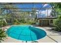Relax and enjoy the home's private screened pool, perfect for recreation and relaxation at 102 Ichabod Trl, Longwood, FL 32750
