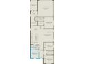Floorplan of house layout featuring 3 bedrooms, 2 baths, kitchen, and gathering room at 3367 Vine Leaf St, Apopka, FL 32712