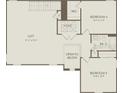 Second story floor plan, shows bedrooms, bathroom, loft, and living spaces at 3373 Orange Rose Loop, Apopka, FL 32712