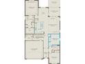 Detailed floor plan showcases the layout of the first floor of the home at 3373 Orange Rose Loop, Apopka, FL 32712