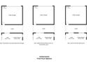 Layout options for the first floor of an Ambersweet home including optional lanai upgrades at 2034 Education St, St Cloud, FL 34771
