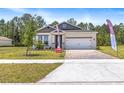 Charming single-Gathering home featuring manicured lawn, brick-paved driveway, and welcoming exterior at 1249 Champions Dr, Daytona Beach, FL 32124