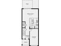 Detailed first-floor floorplan, showcasing a smart layout with a kitchen and great room at 2208 Portrait St, Kissimmee, FL 34758