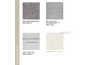Design selections, including Shaw carpet, ITS floor tile, shaker cabinets, and quartz pebble at 3064 Skyline Loop, Kissimmee, FL 34758