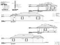 Architectural drawing of home exterior elevations with dimensions and material specifications included at 3325 W Washington St, Orlando, FL 32805
