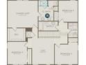 Second floor plan featuring the owner's suite, three additional bedrooms, and a loft area at 5518 Flame Vine Way, St Cloud, FL 34771