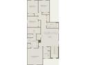 Second floor floorplan displaying bedrooms, baths, loft, laundry, and walk in closet at 7262 Summer Ivy Aly, Orlando, FL 32829