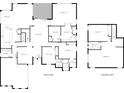 Detailed floor plan showcasing the layout of the first and second floors with measurements at 16108 Bristol Lake Cir, Orlando, FL 32828