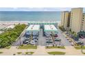 Exterior of beachfront condo with easy beach access and ample parking at 3641 S Atlantic Ave # 110, Daytona Beach, FL 32118