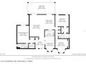 Detailed floor plan showcasing layout of bedrooms, kitchen, living spaces, and bathrooms at 11412 Stamfield Dr, Orlando, FL 32821