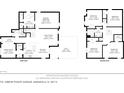 Detailed floor plan showcasing the layout of the home's main and second levels at 731 Arbor Pointe Ave, Minneola, FL 34715