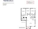 Georgette second floor plan with four bedrooms, three bathrooms, and a loft at 340 Ambersweet Pl, Lake Mary, FL 32746