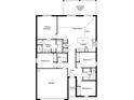 Detailed floor plan showcasing the layout of the four bedrooms, kitchen, and living spaces at 3821 Elk Bluff Rd, St Cloud, FL 34772