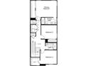 Second floor plan with primary bedroom and bath, two additional bedrooms, bath, and laundry area at 504 Pine Ridge Ct, Lake Wales, FL 33859