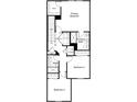 Detailed floor plan showcasing the layout of the second floor with bedrooms and laundry at 512 Pine Ridge Ct, Lake Wales, FL 33859