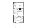 Second-floor floorplan with primary bedroom and bath, two additional bedrooms, bath, and laundry room at 7212 Big Cedar Aly, Groveland, FL 34736