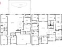 Detailed floor plan showcasing the layout of rooms, including bedrooms, living areas, and the swimming pool at 6112 Broad Oak Dr, Davenport, FL 33837